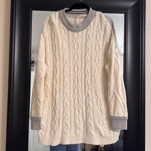 Free people cable sweater